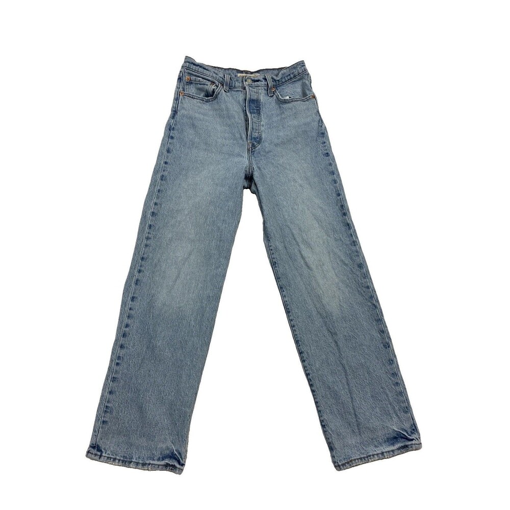Levi's Jeans Women's Size 28x29 Big E Ribcage Straight Ankle Button Fly
